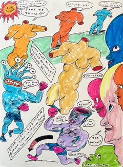 Von nun an werden wir eure Flüche nicht mehr ehren - Daniel Johnston, Originalzeichnung