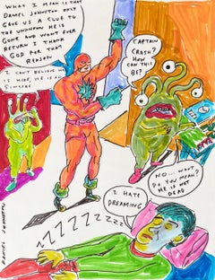 What I Mean Is - Daniel Johnston, Original Drawing, Austin, Texas Pop Artist