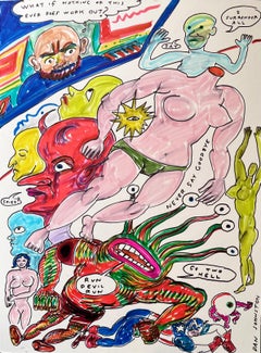 Was ist, wenn nichts davon jemals funktioniert? - Daniel Johnston, Original-Zeichnung