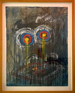 « Sans titre », acrylique sur papier - dessin figuratif