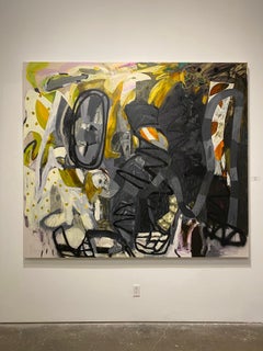 "Studio - Morning, " Oil on Canvas - Abstract painting, Contemporary Art