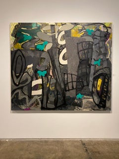 "Night Studio - Ritual, " Oil on Canvas - Abstract painting