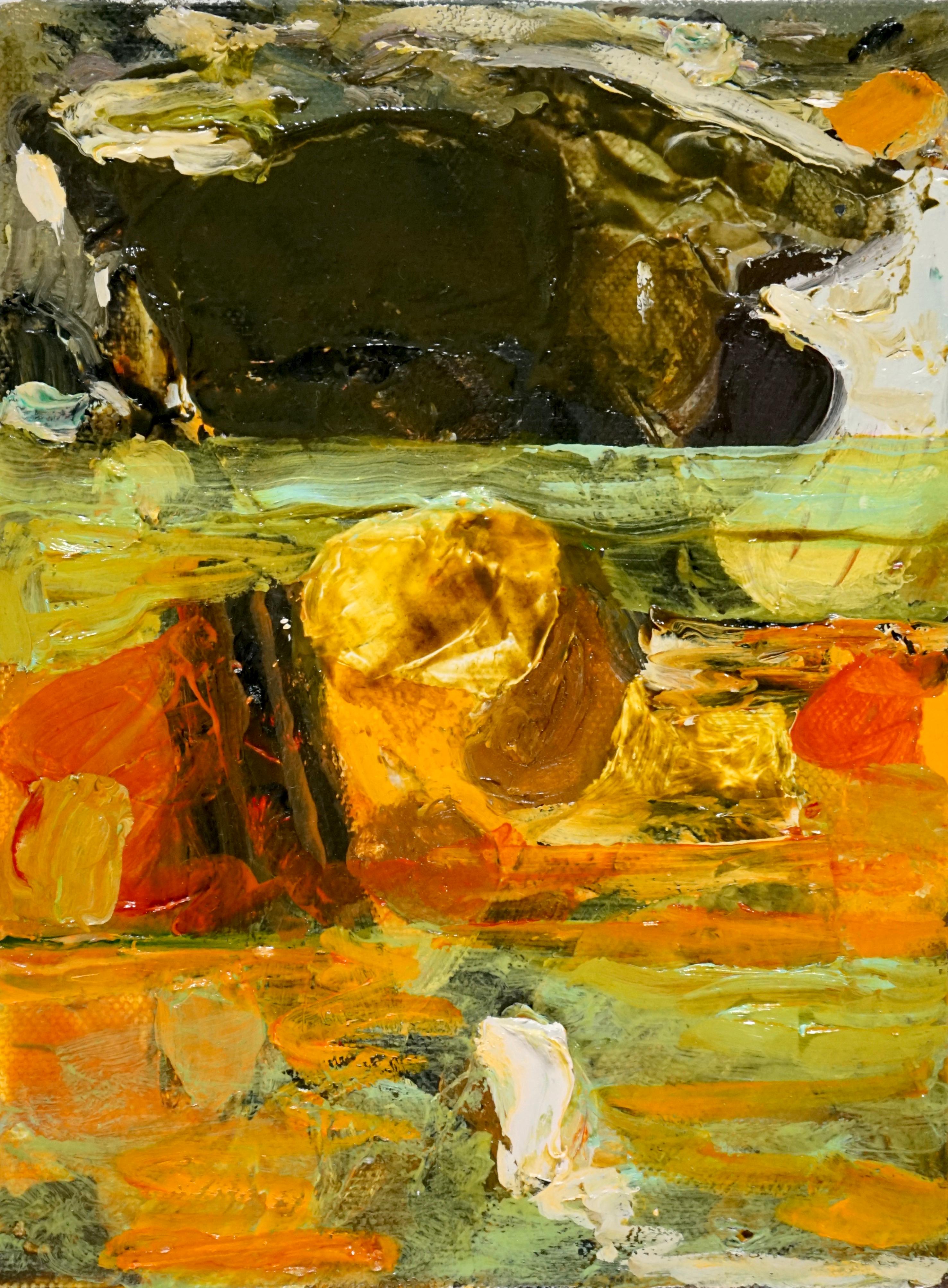 Landscape Painting Alfredo Gisholt - "Maine Landscape #5," Huile sur toile - Peinture abstraite, Art contemporain
