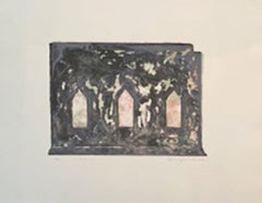 "Templo II" - Litografía firmada sobre papel hecho a mano