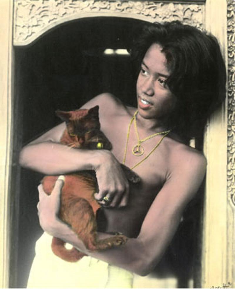 Pierre Porretti Portrait Photograph - "Aris and Cat, " Signed Original Print