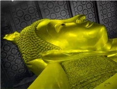 ""Goldener Buddha 2", signierter Originaldruck