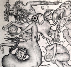 "Una fantástica colisión de los tres mundos XXII" - Dibujo Figurativo