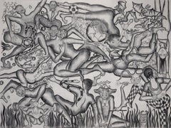 "A Fantastic Collision of the Three Worlds  XXVI, " - Figurative Drawing