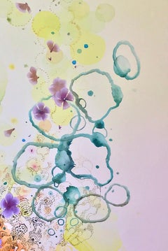 "Amino", Watercolor, Abstract, Contemporary Art, Emerging Artist, Houston, Texas