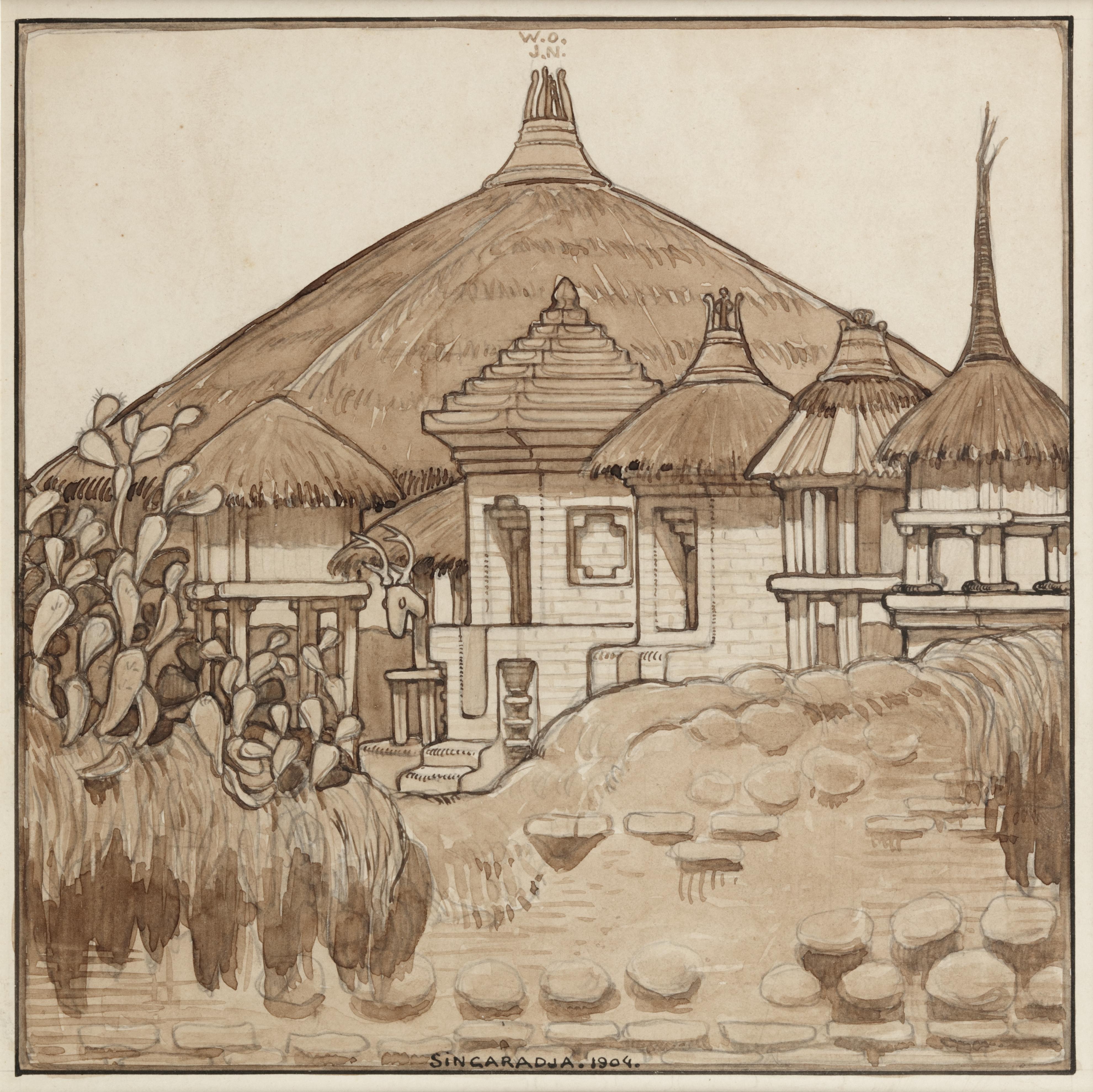 Casa-tempio a Singaradja, 1904