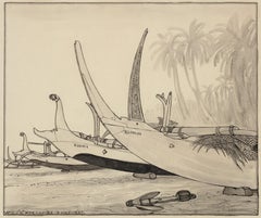 Beach von Kusambe, Bali 1937