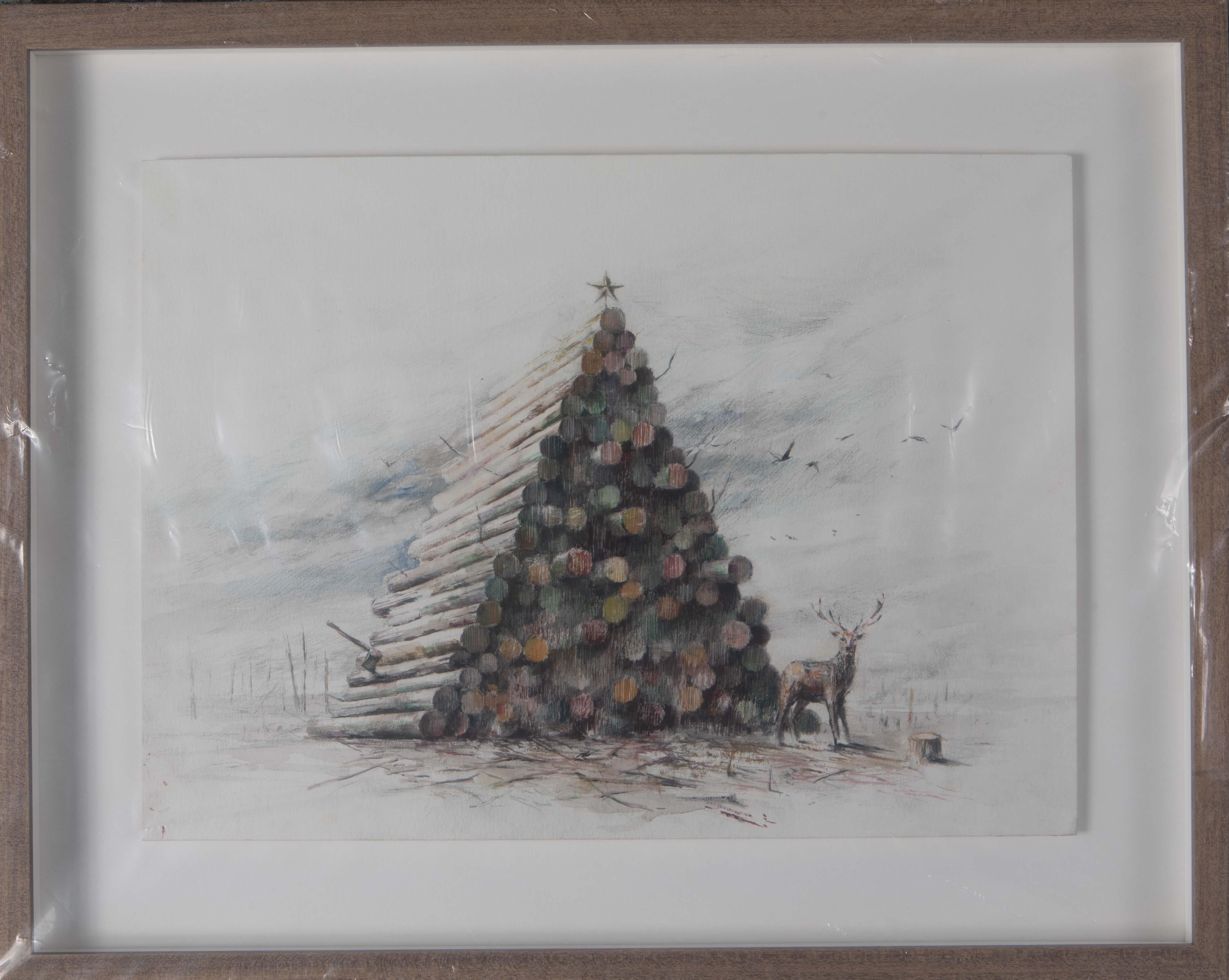 Pejac Landscape Painting - Christmas