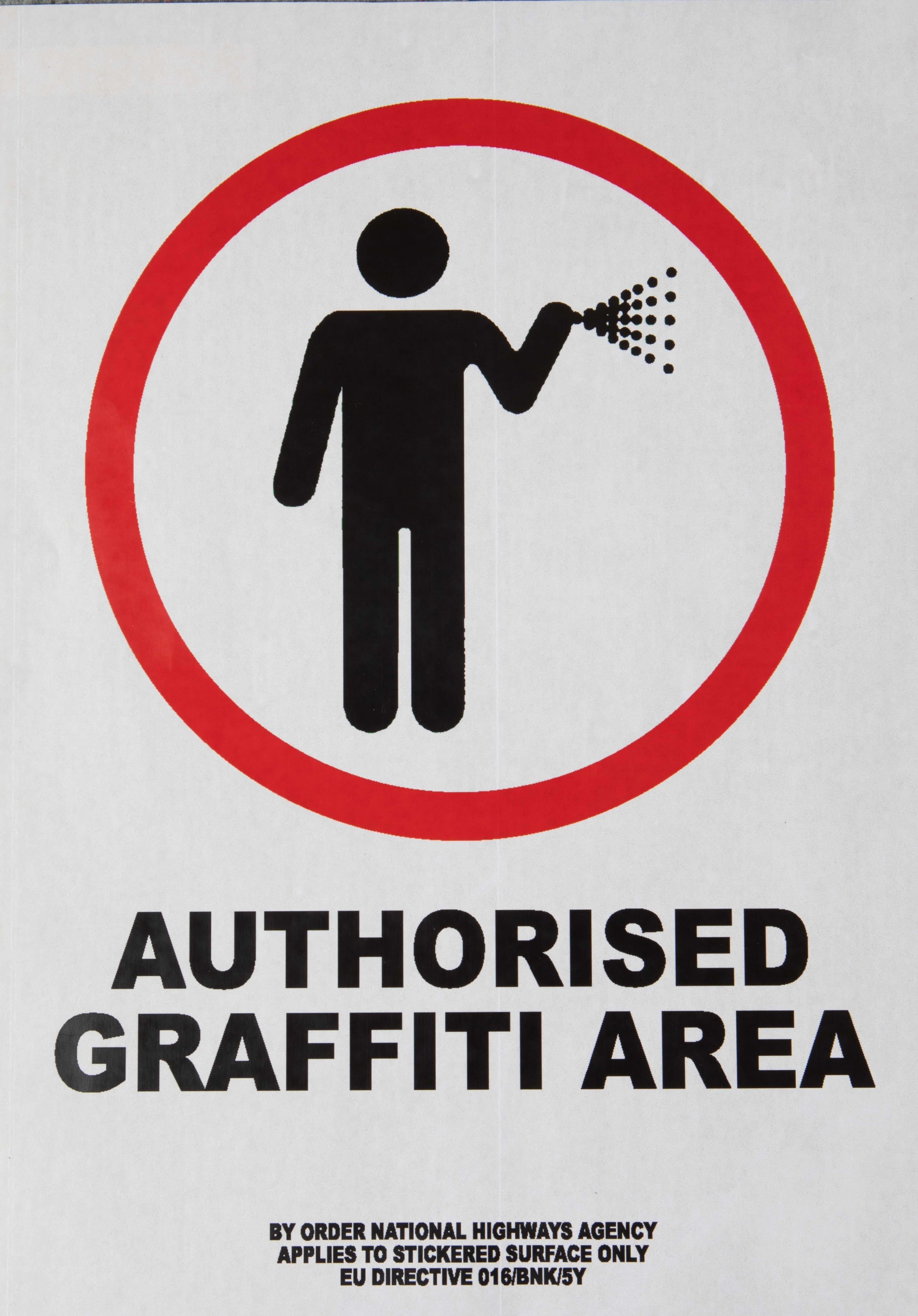Authorized Graffiti Area - Art by Banksy