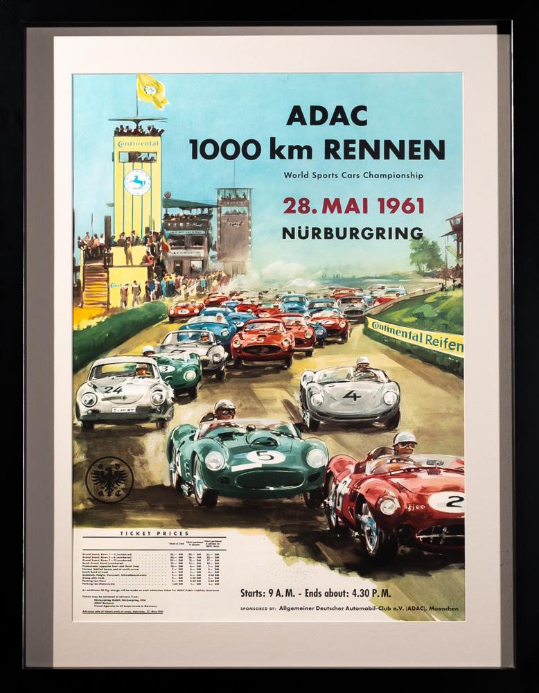 Vintage Nuburgring Race Poster - Art by Unknown