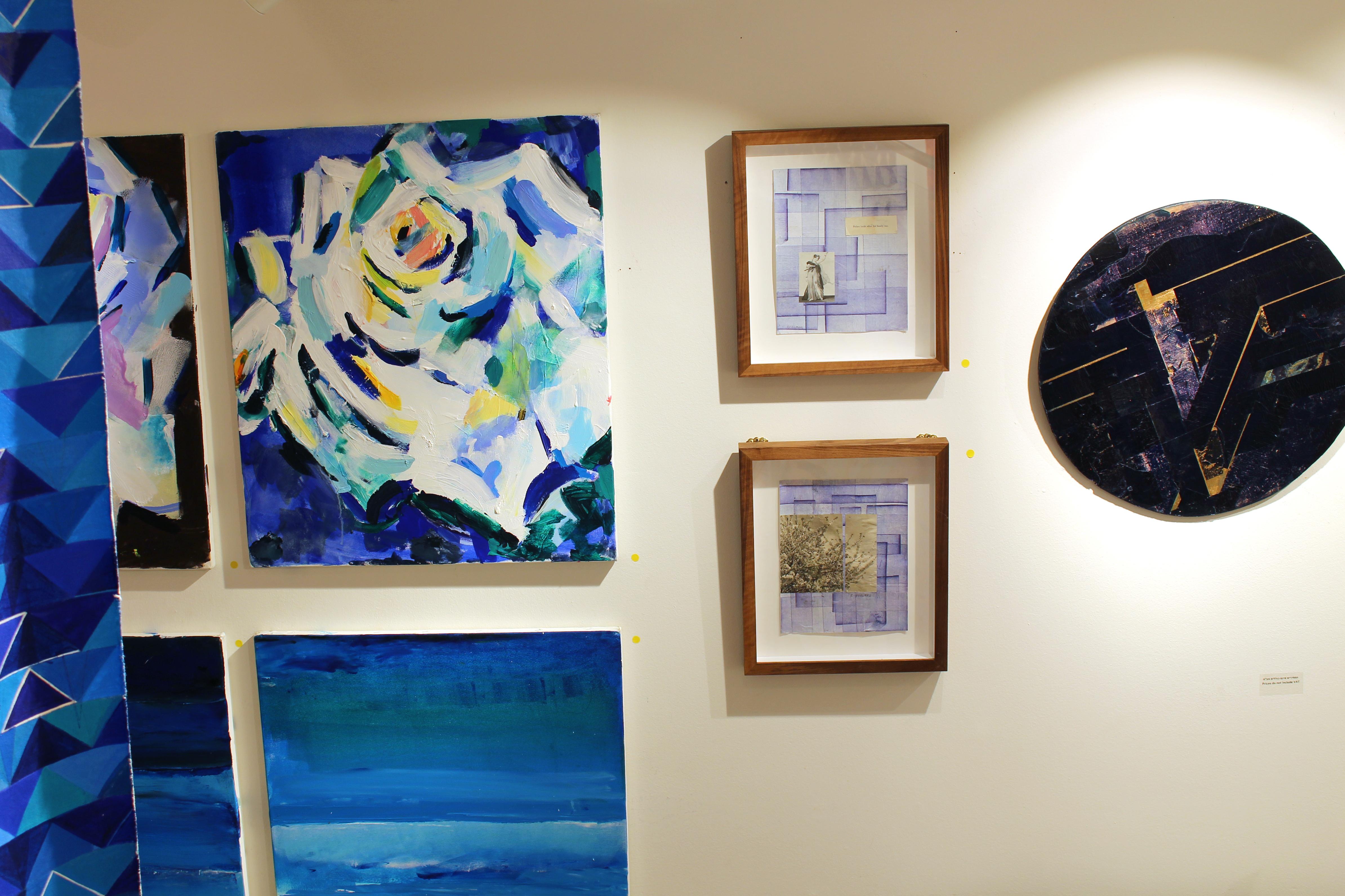 Masha Potapenkova, Weiße Rose, 2018, Öl auf Leinwand, 70 x 60 cm (27x23 Zoll) (Violett), Abstract Painting, von Masha  Potapenkova