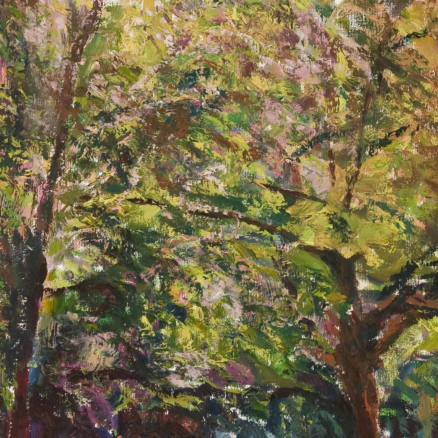 Julie Cottler, Central Park, New York City, oil on canvas, 28x21 cm 1