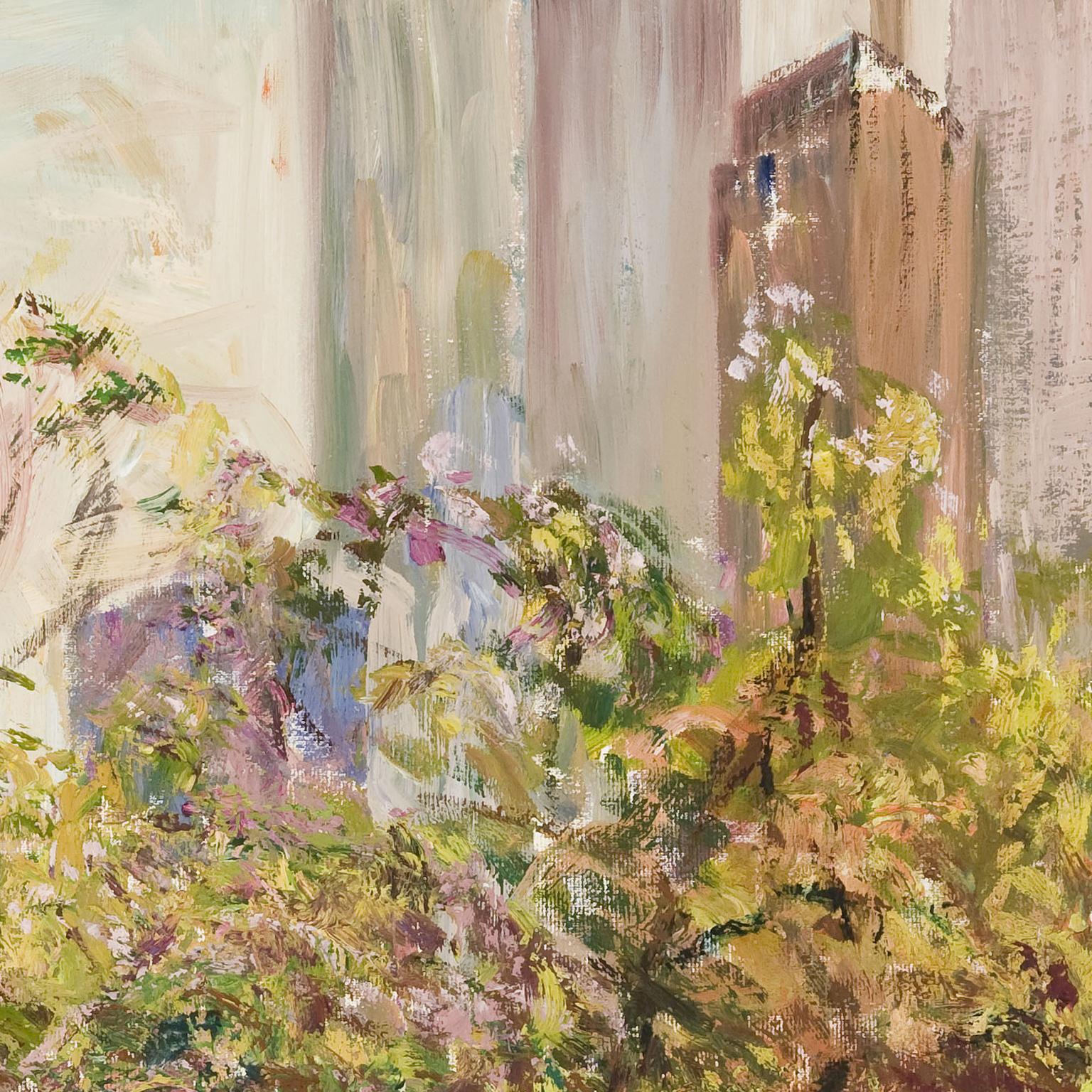 Julie Cottler, Central Park, New York City, oil on canvas, 28x21 cm 2