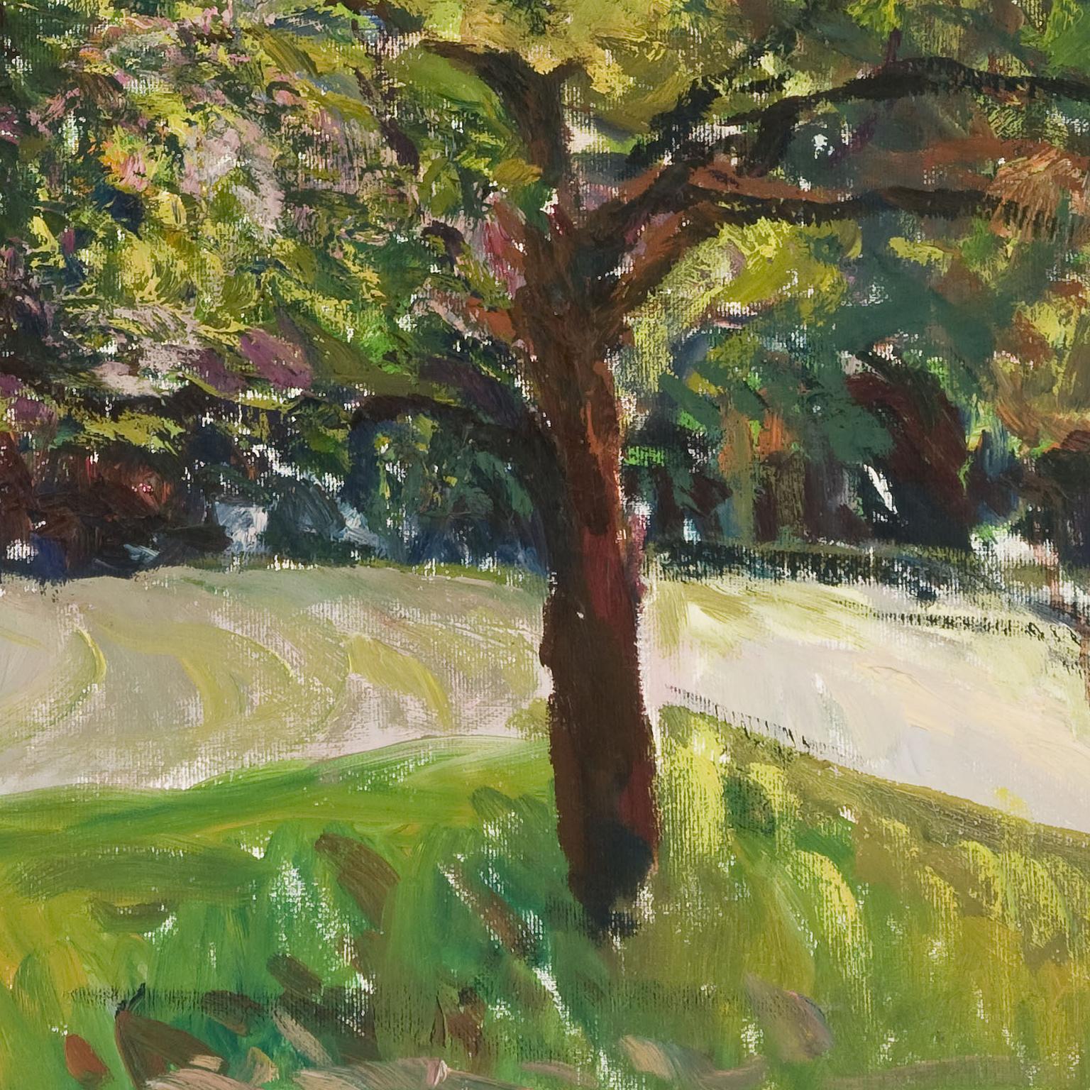 Julie Cottler, Central Park, New York City, oil on canvas, 28x21 cm 3