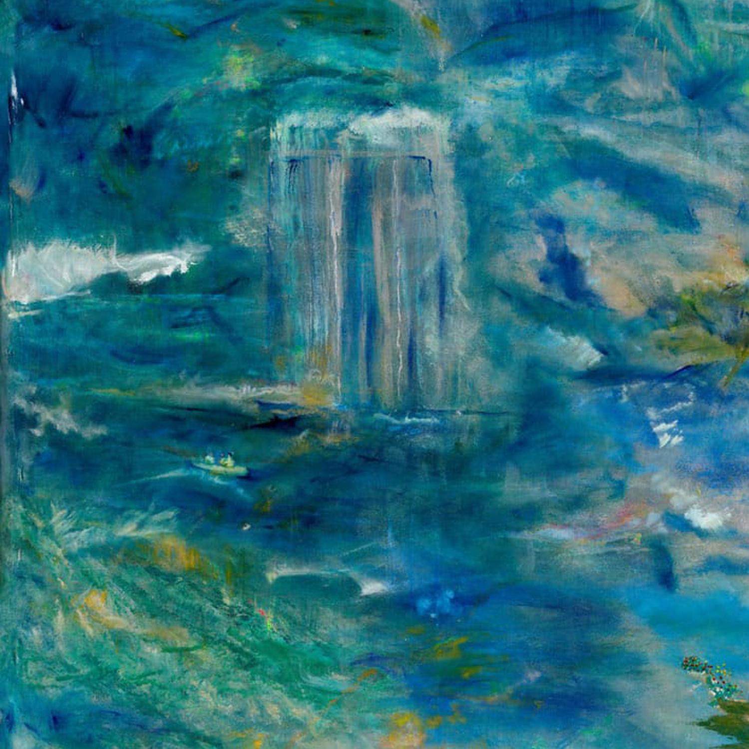 Omnipresence , 2018-21  Öl auf Leinwand, Öl   170 x 204 cm 67 x 80 Zoll (Abstrakter Expressionismus), Painting, von Raquel Sanchez