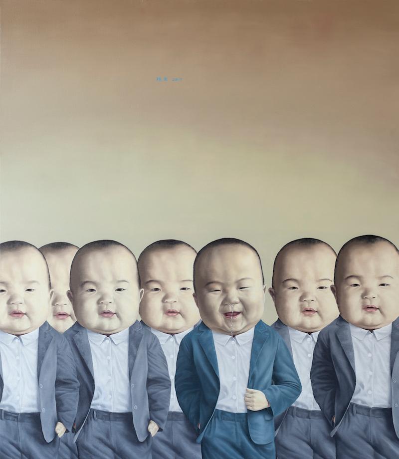Chen Yu Portrait Painting - Boys in a Suit