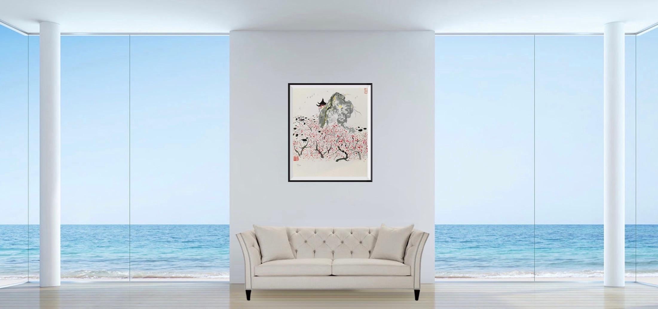 Tai Hu Mei Yuan - Print by Wu Guanzhong