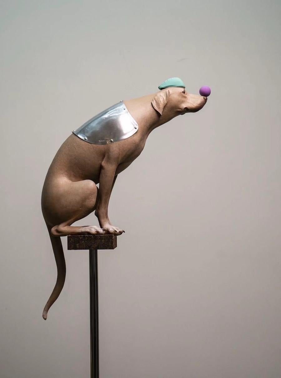 Li Shengzeng Still-Life Sculpture - Sculpture: The Dog Series - My Companion no.11