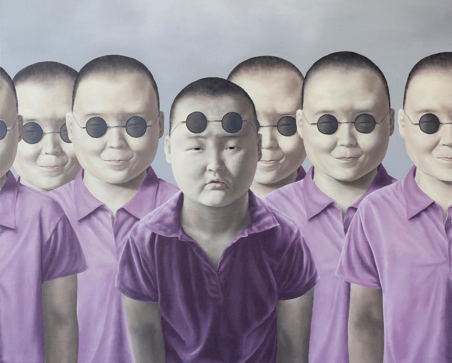 I Look So Cool with Glasses - Painting by Chen Yu