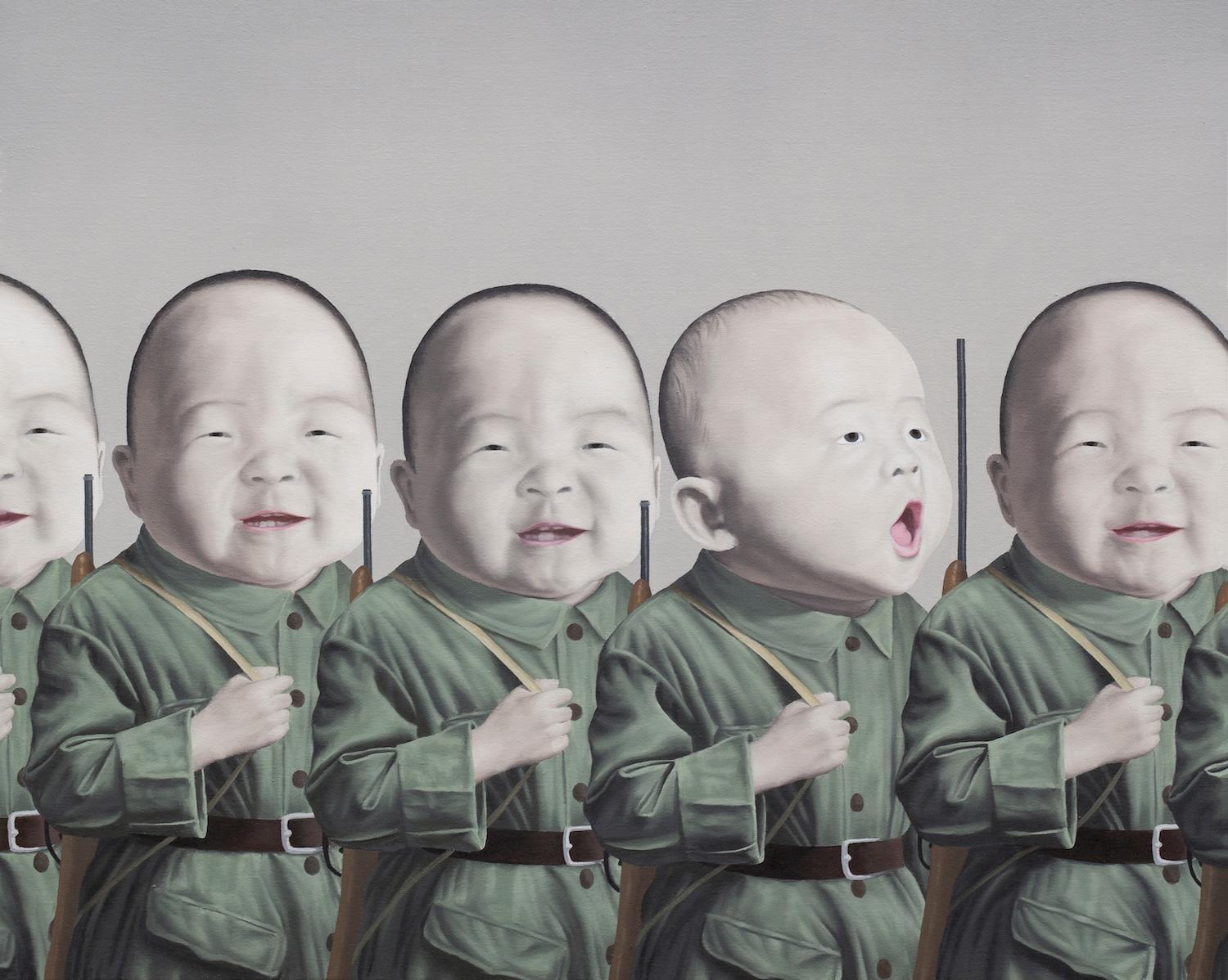 The Little Soldiers - Painting by Chen Yu