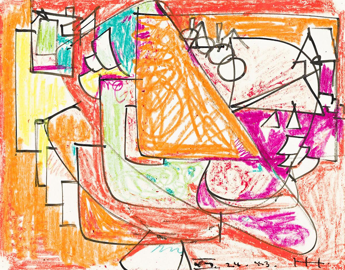 Abstract Drawing Hans Hofmann - Sans titre