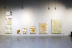 "sirlzur p.218, no.5" Hand Oxidized Iron Paint, Rust-Oleum on Canvas