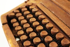 "rusted typewriter"  hand oxidized royal classic typewriter
