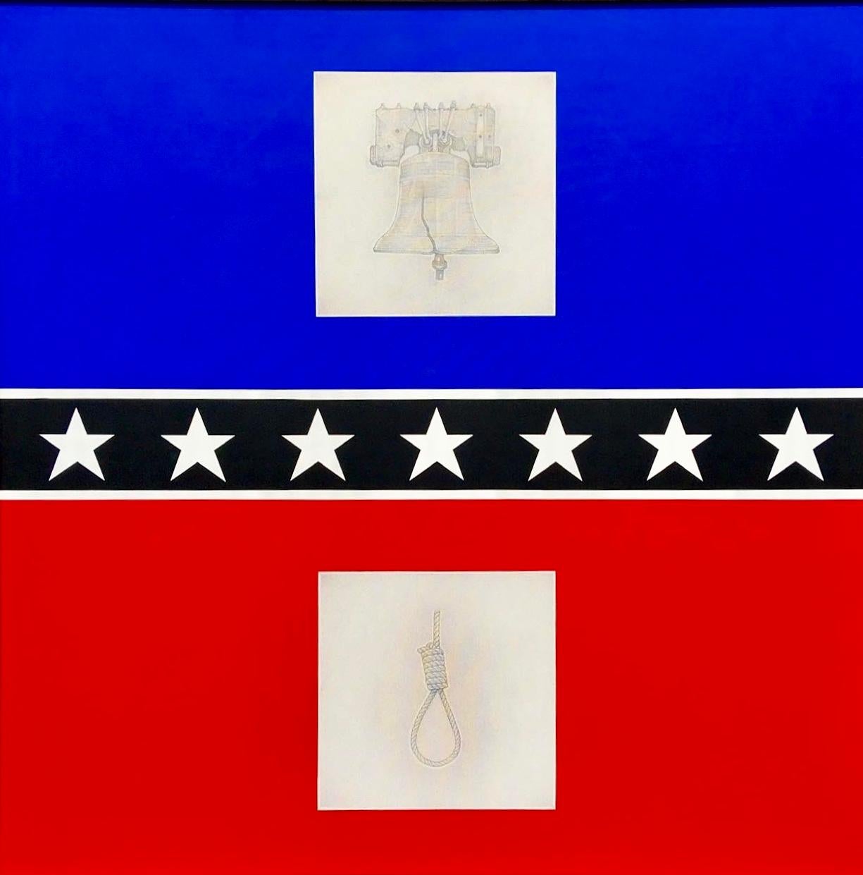 The Mason / Dixon Line: Contemporary Political Square Painting in Red and Blue