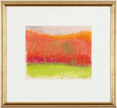 "Locusts at the Edge of a Ravine" by Wolf Kahn, Pastel on paper, 1993