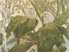 "Raptor Rapture" by Janet Turner, Serigraph, 1976