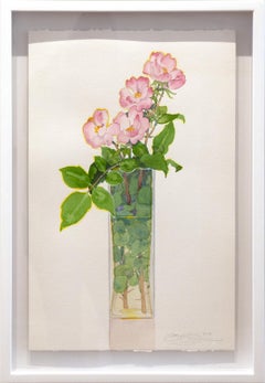 "Garden Roses, " floral watercolor by Gary Bukovnik, 2019