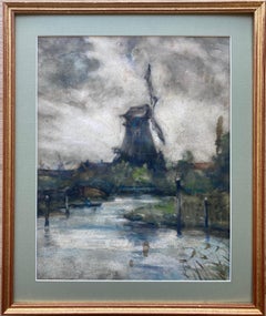 Circle of Anton Mauve, Hague School, Impressionist scene