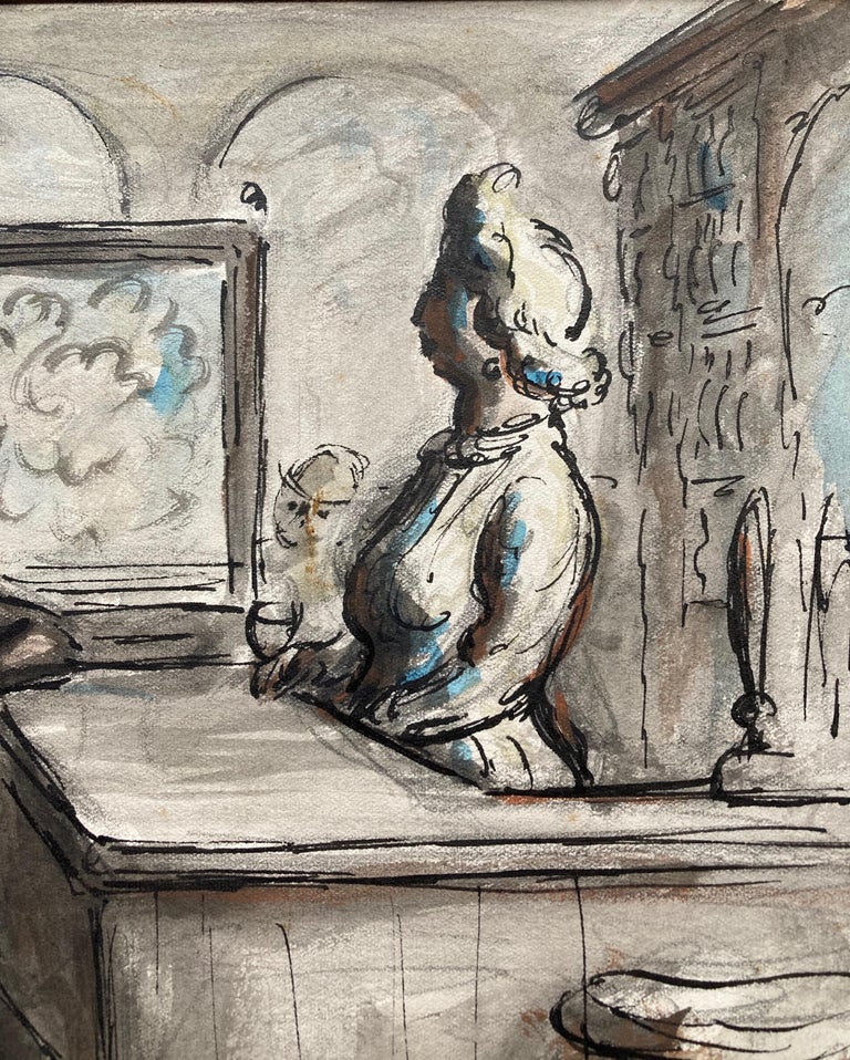 Edward Ardizzone, Bar scene, original drawing For Sale 5