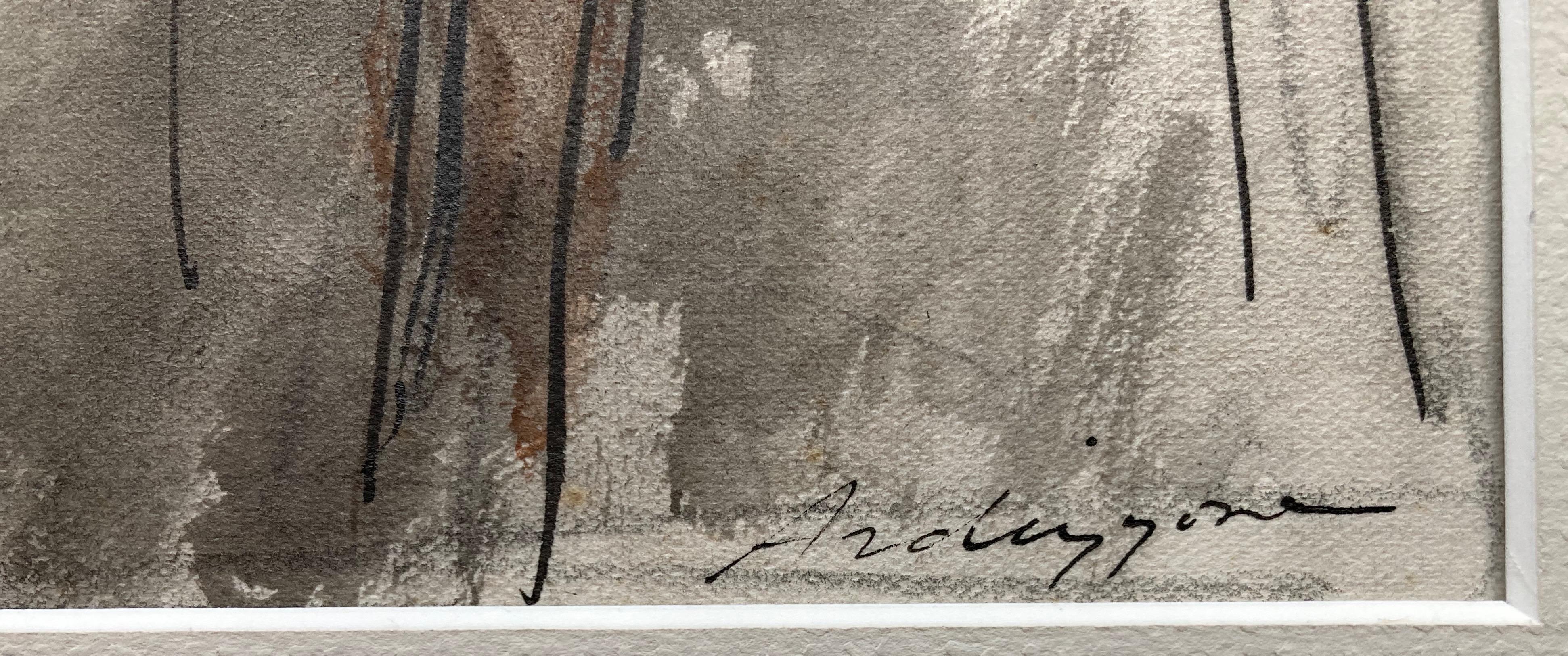 Edward Ardizzone, Bar scene, original drawing 4
