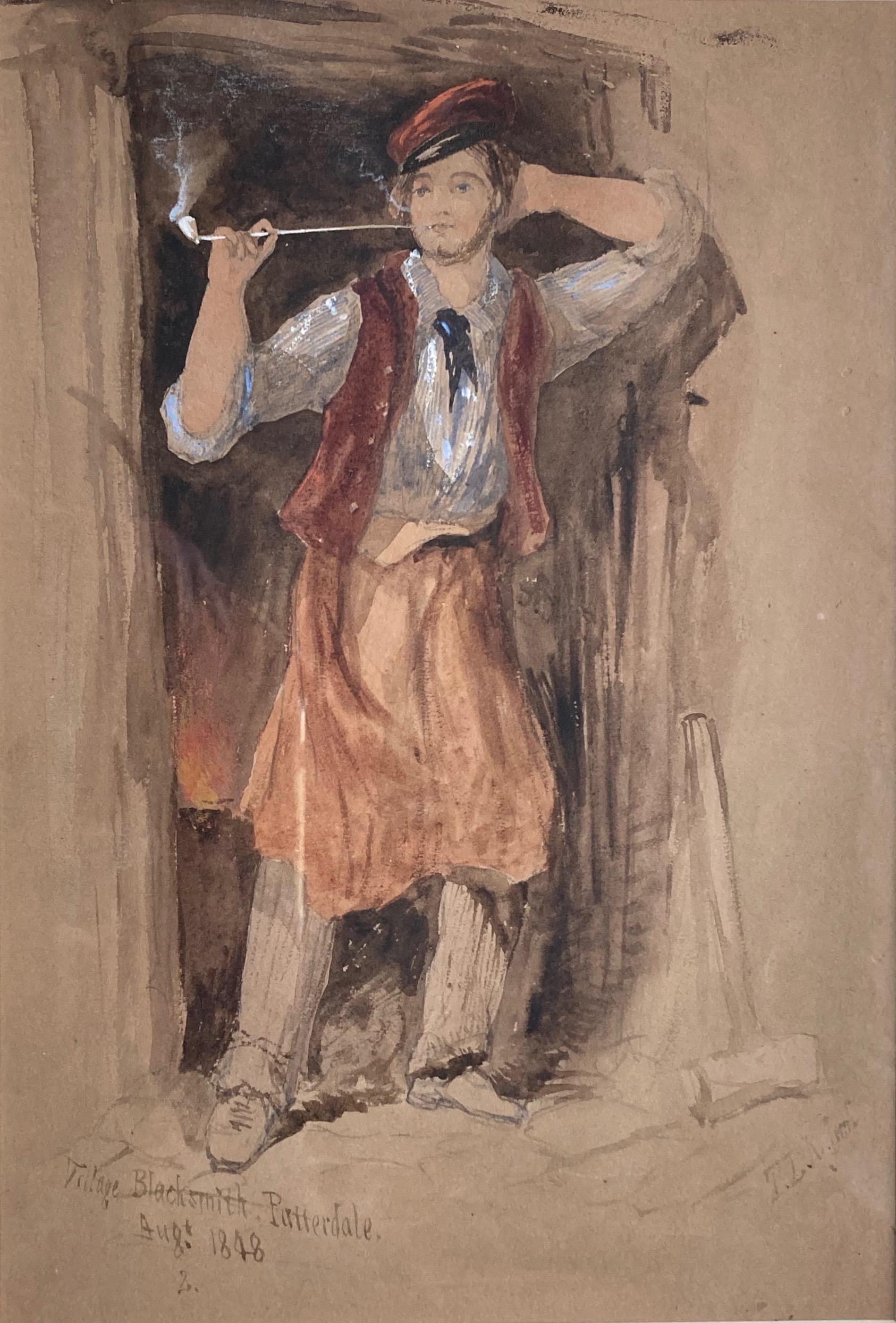 Thomas Leeson Rowbotham, viktorianischer Schmied – Art von Thomas Charles Leeson Rowbotham