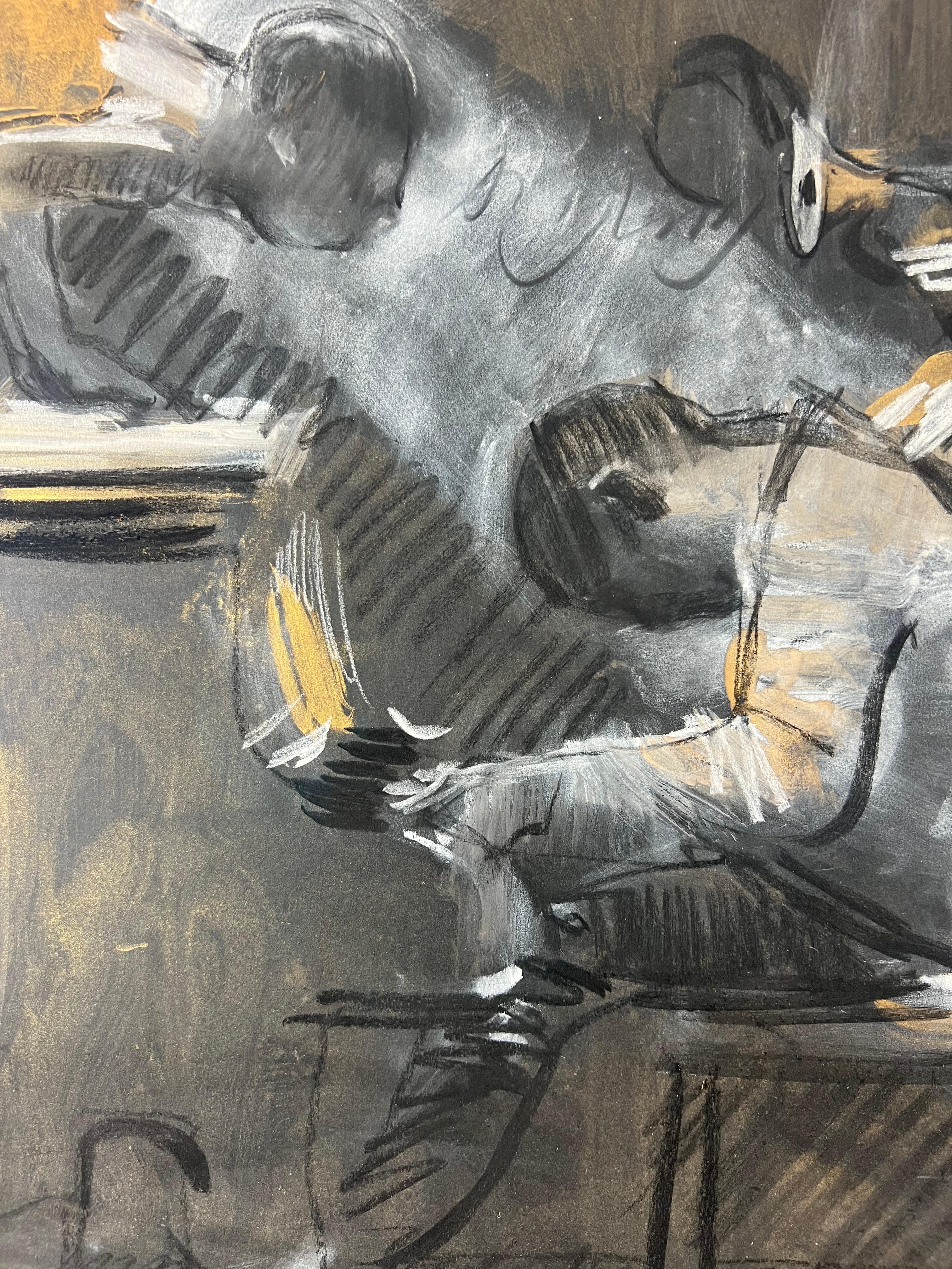 Charlie Mackesy Dibujo original de músicos de Jazz de Nueva Orleans 5