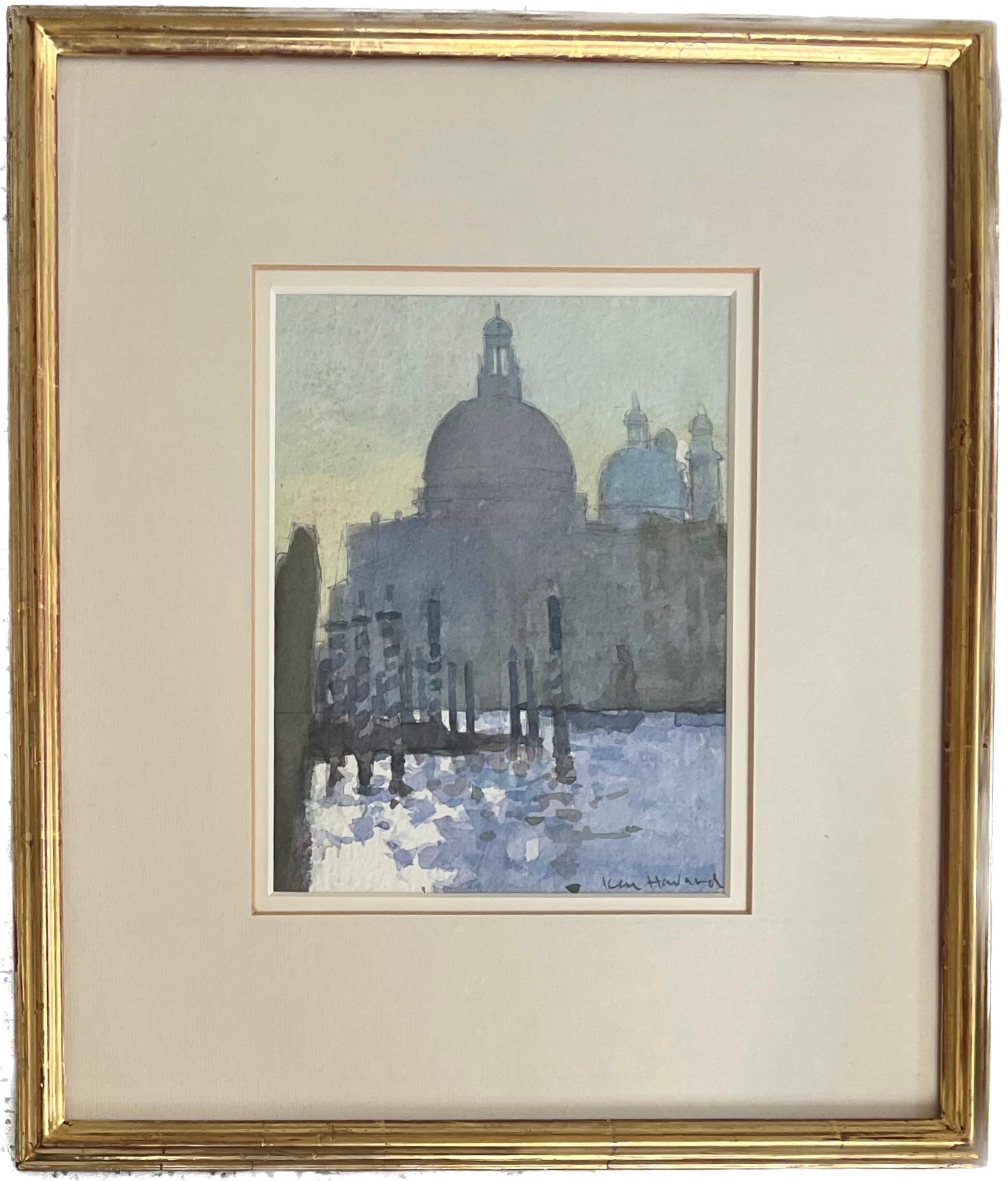 Impressionist view of Santa Maria della Salute, Grand Canal, Venice - Art by Ken Howard