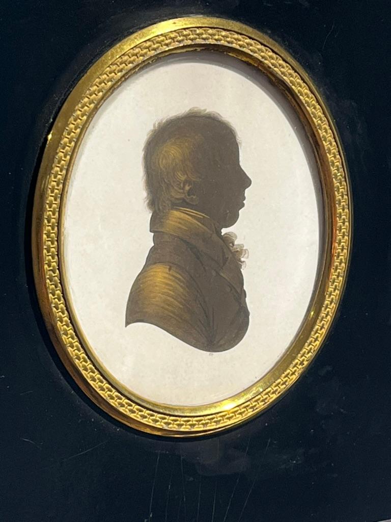 John Field early 19th Century Georgian English silhouette portrait For Sale 3