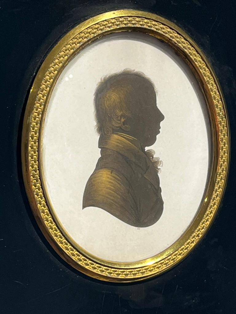 John Field early 19th Century Georgian English silhouette portrait For Sale 2