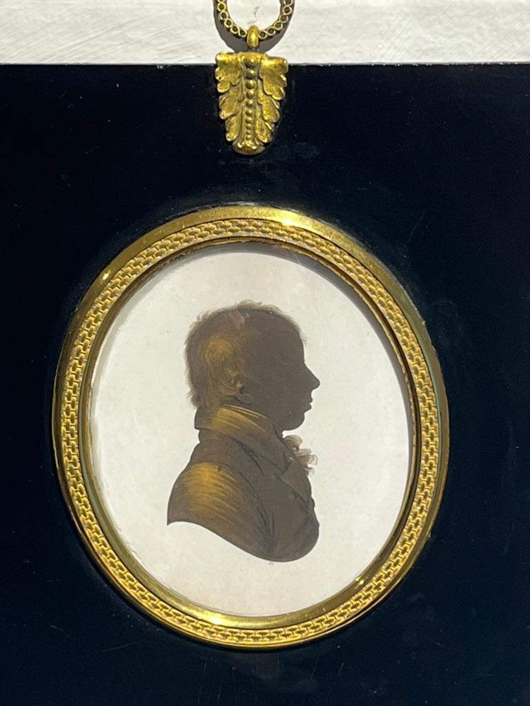 John Field early 19th Century Georgian English silhouette portrait For Sale 5