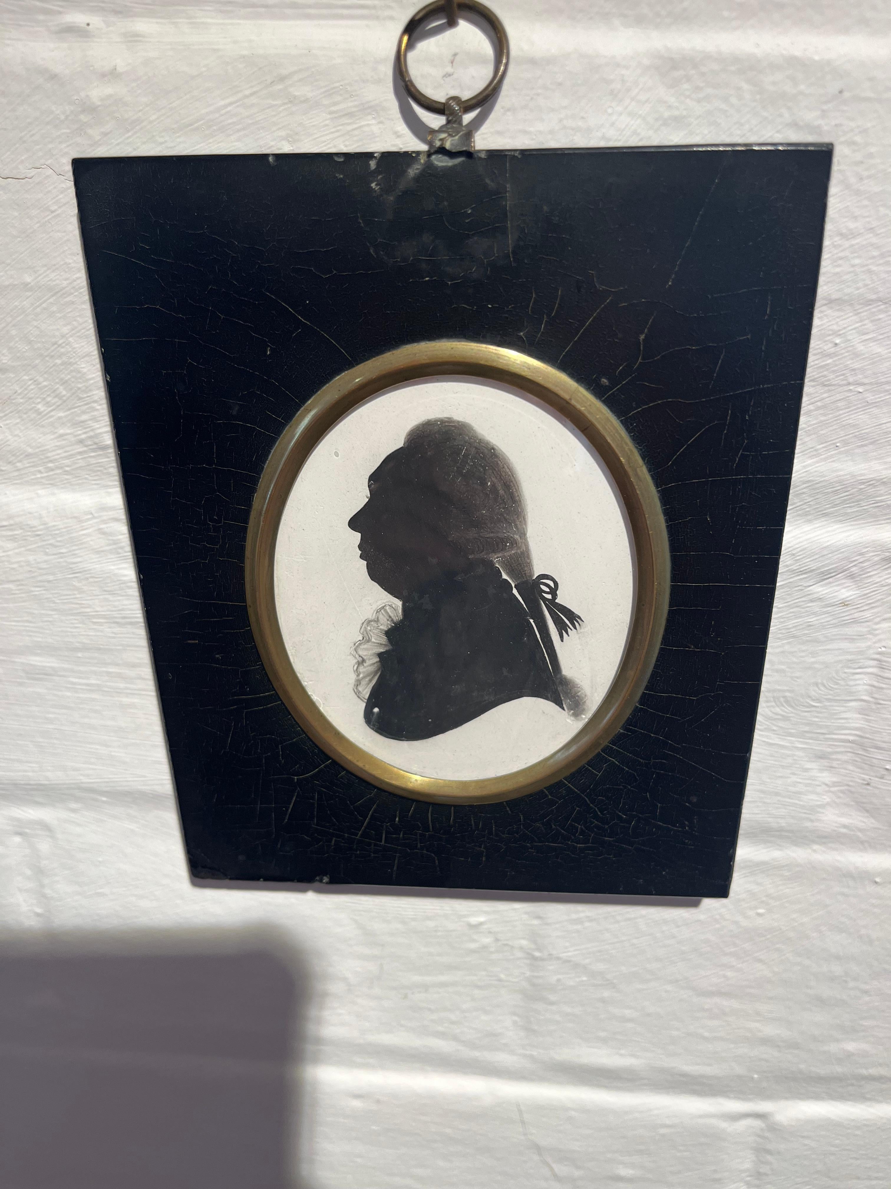 John Miers retrato de silueta inglés georgiano de finales del siglo XVIII 3