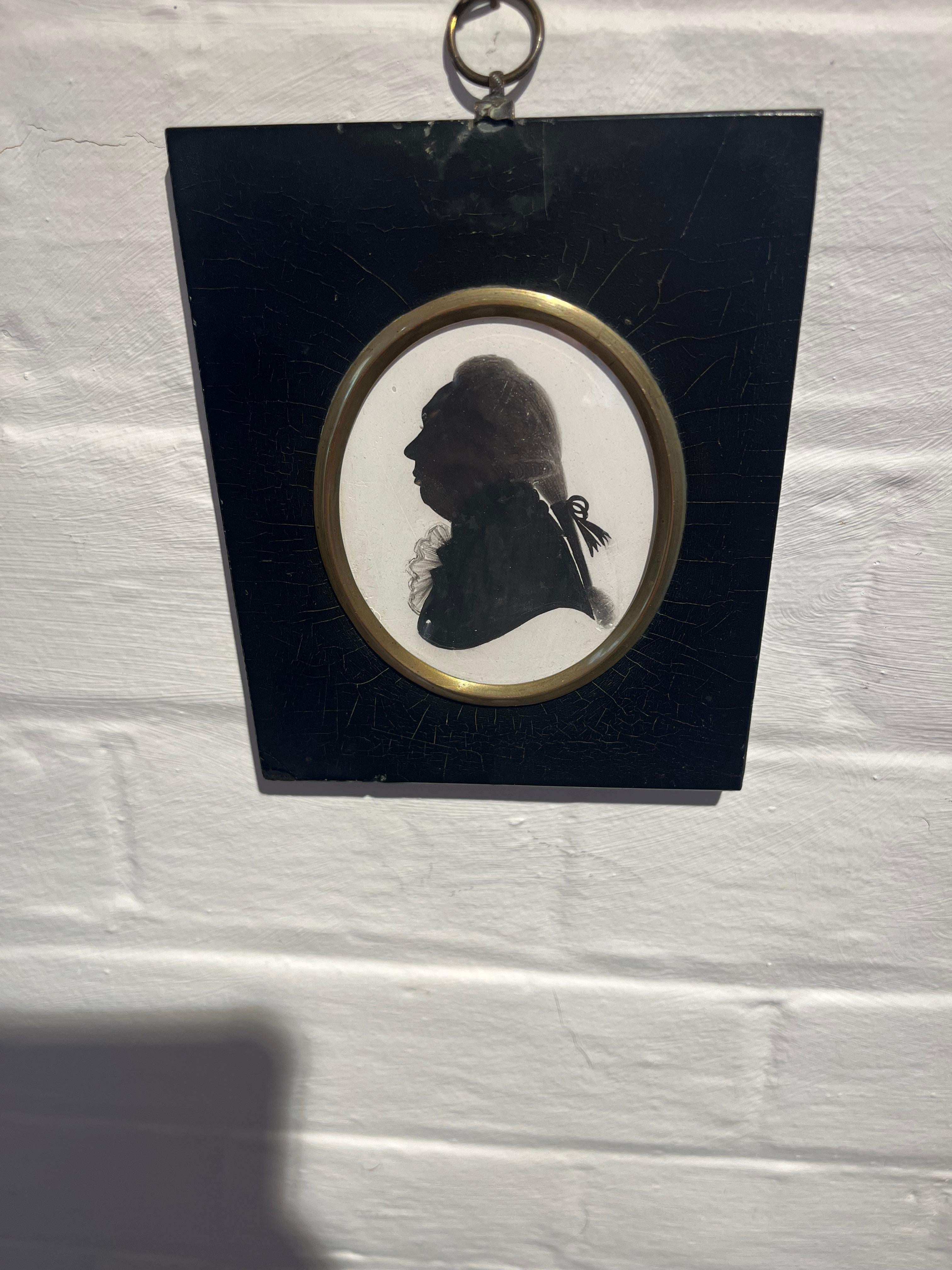 John Miers retrato de silueta inglés georgiano de finales del siglo XVIII 2