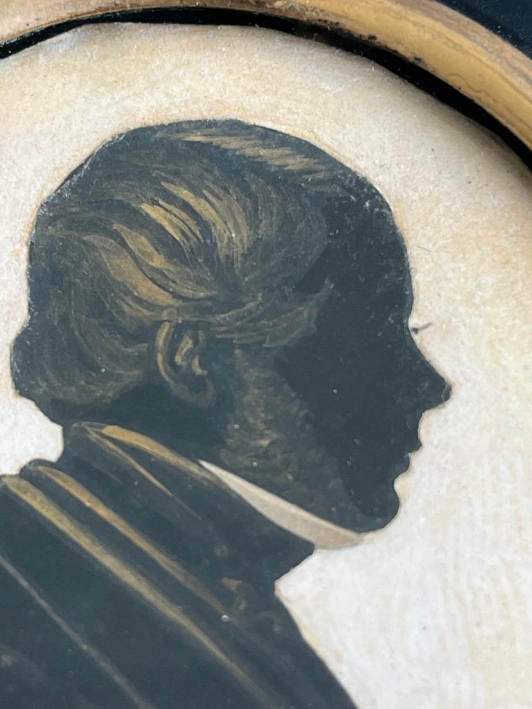Peters Skeolan ritratto in silhouette inglese della metà del XIX secolo in vendita 1