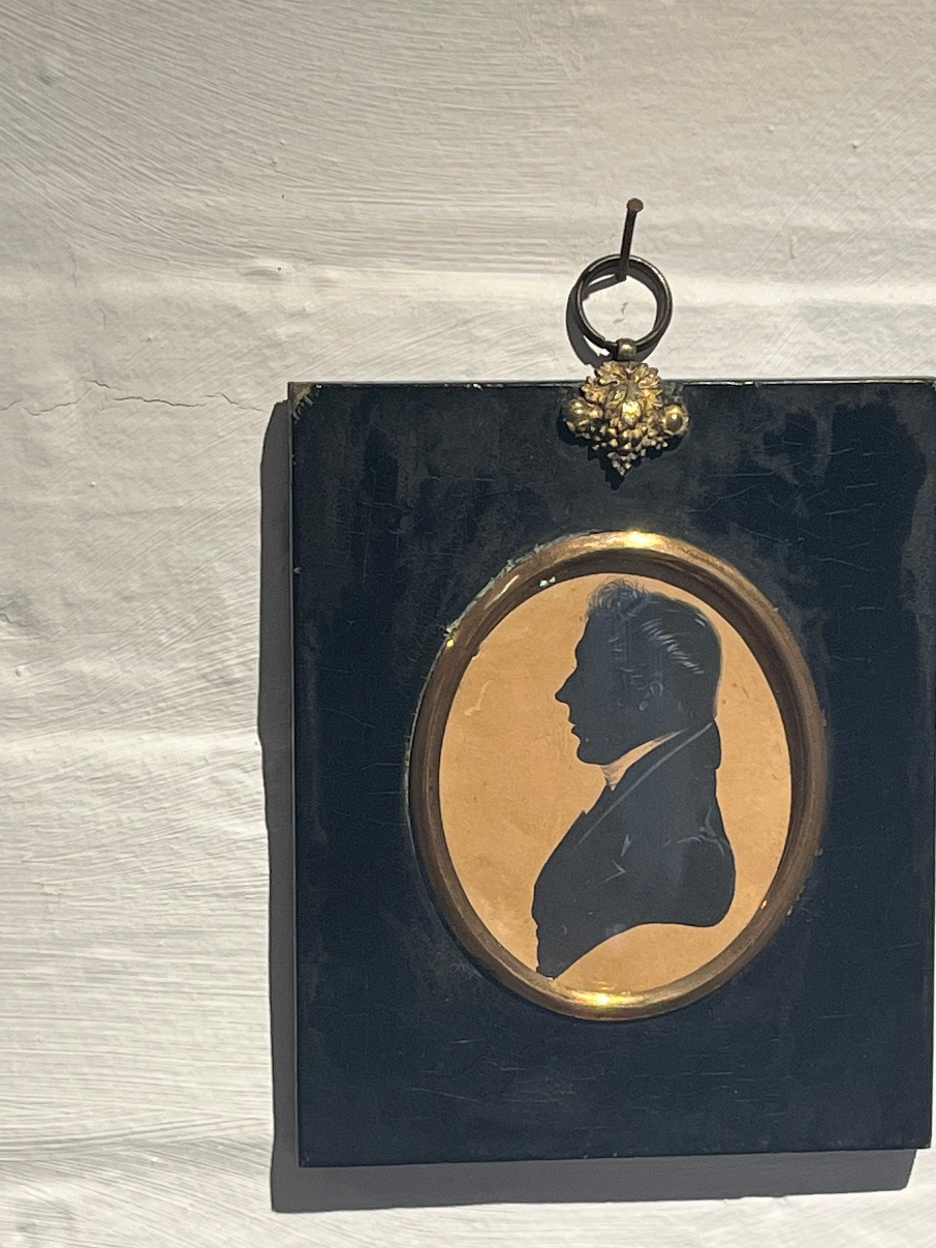 Frederick Frith mid 19th Century English Victorian silhouette portrait For Sale 5