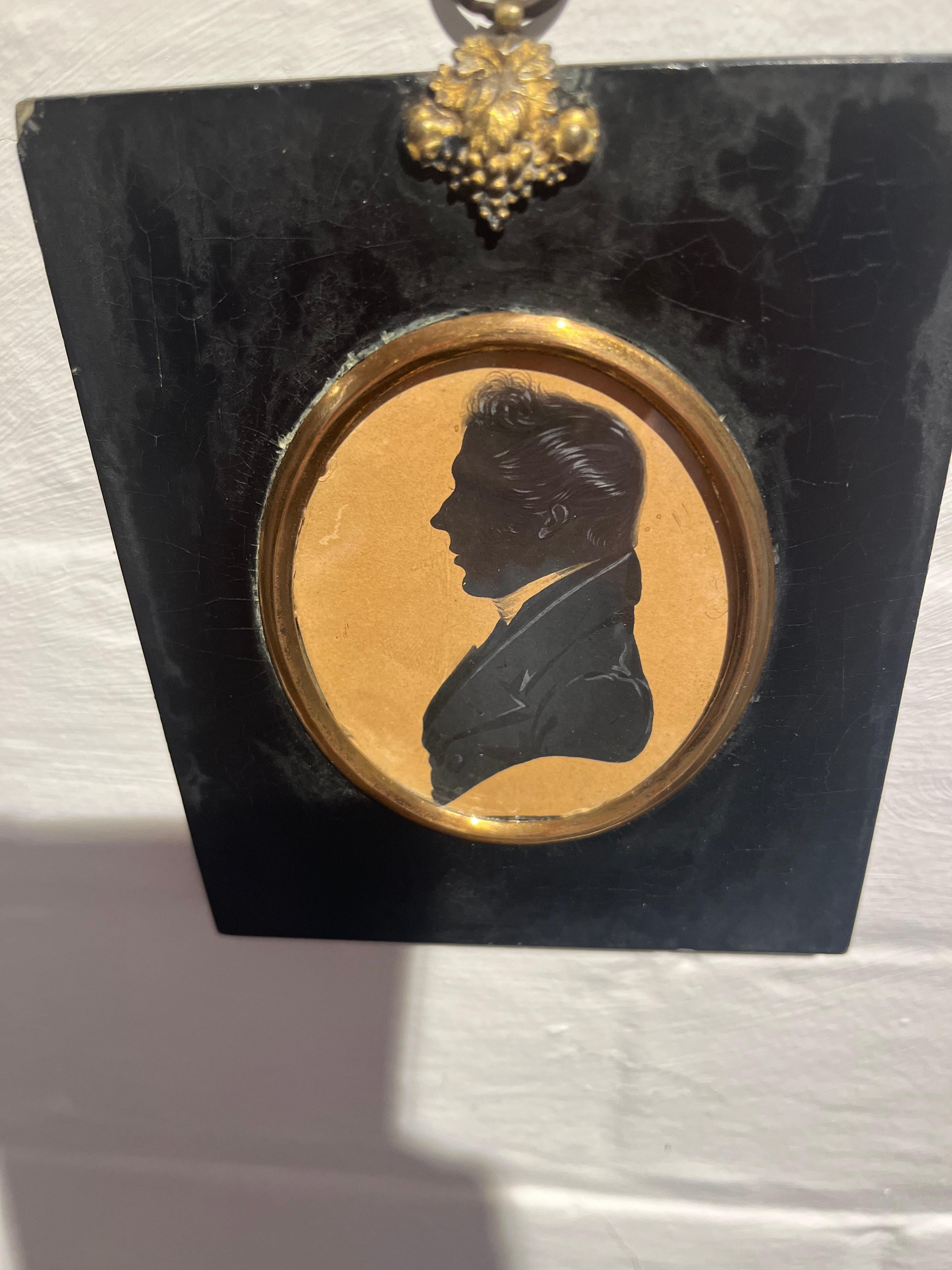 Frederick Frith mid 19th Century English Victorian silhouette portrait For Sale 6