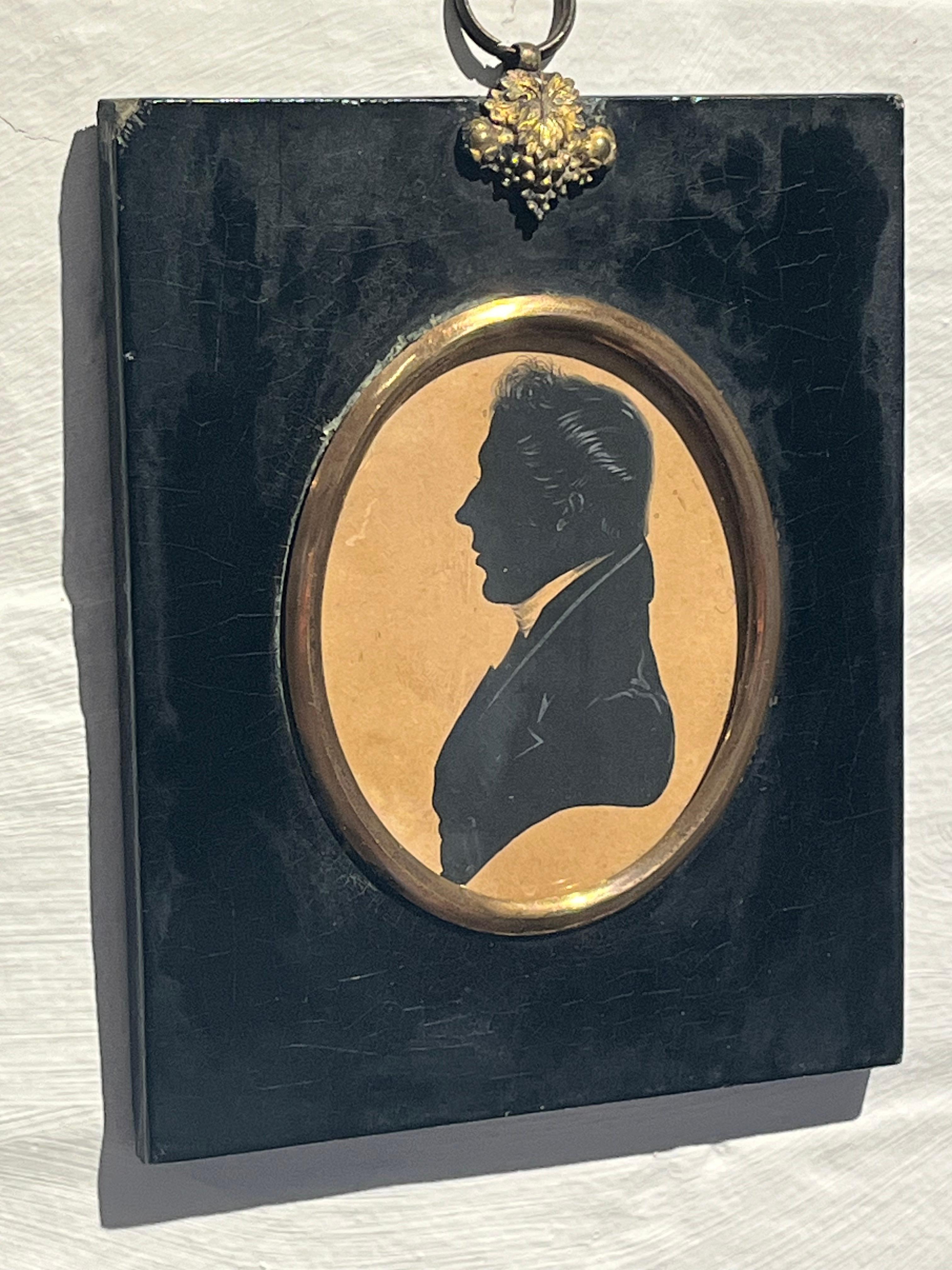 Frederick Frith mid 19th Century English Victorian silhouette portrait For Sale 7